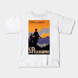 Vintage Travel - San Pellegrino Kids T-Shirt